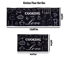 RRCRAFTS Printed Kitchen Floor Mat  Runner with Anti Skid Backing, Set of 2 (40 x 130  40 x 60 cm)-thumb3