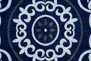 Designer Blue Polyester Printed Rugs Size (3x5Feet)-thumb3