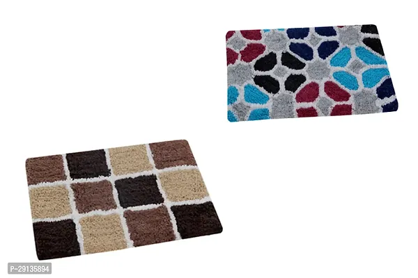 Classic Cotton Water Absorbent Door Mat, Combo-thumb0