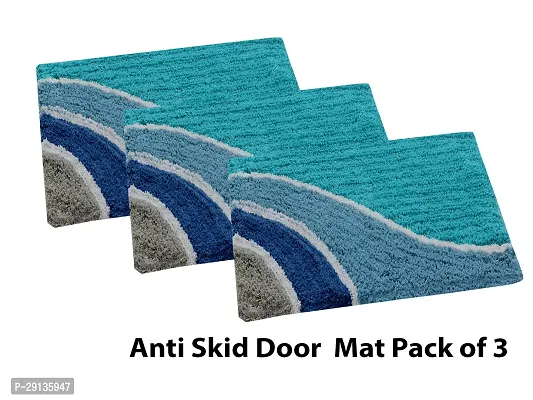 Classic Cotton Water Absorbent Door Mat, Combo-thumb0