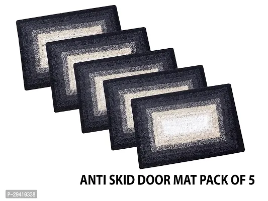 Stylish Cotton Door Mat for Home Pack of 5