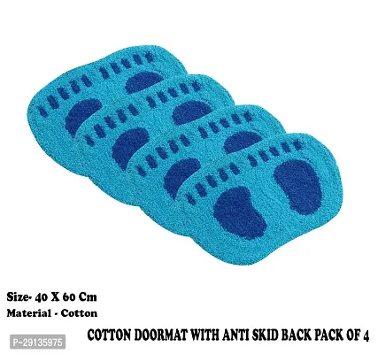 Classic Cotton Water Absorbent Door Mat, Combo