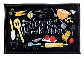 Printed Kitchen Floor Mat  Runner with Anti Skid Backing, Set of 2 (40 x 130  40 x 60 cm)-thumb1