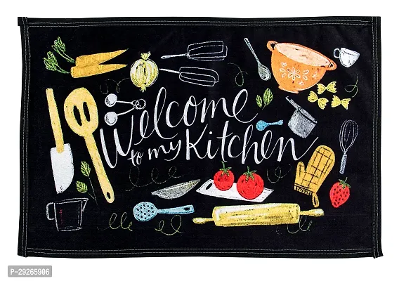 Printed Kitchen Floor Mat  Runner with Anti Skid Backing, Set of 2 (40 x 130  40 x 60 cm)-thumb2