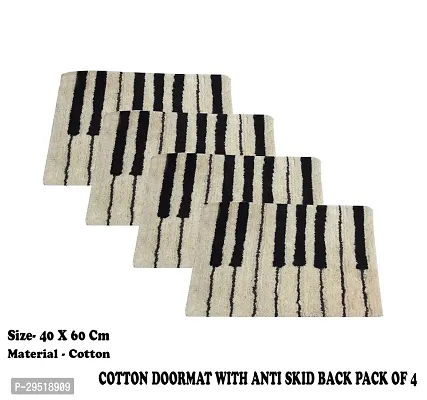 Stylish Cotton Door Mat for Home Pack of 4-thumb0