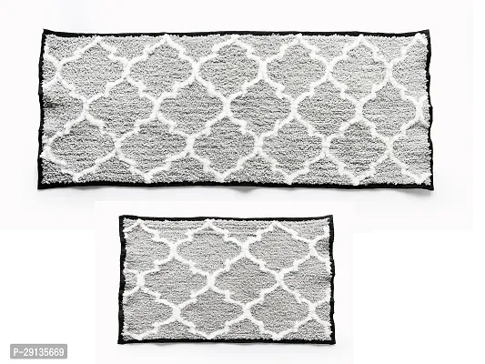 RRCRAFTS Micro Kitchen Floor Mat  Runner with Anti Skid Backing, Set of 2 (40 x 130  40 x 60 cm)-thumb2