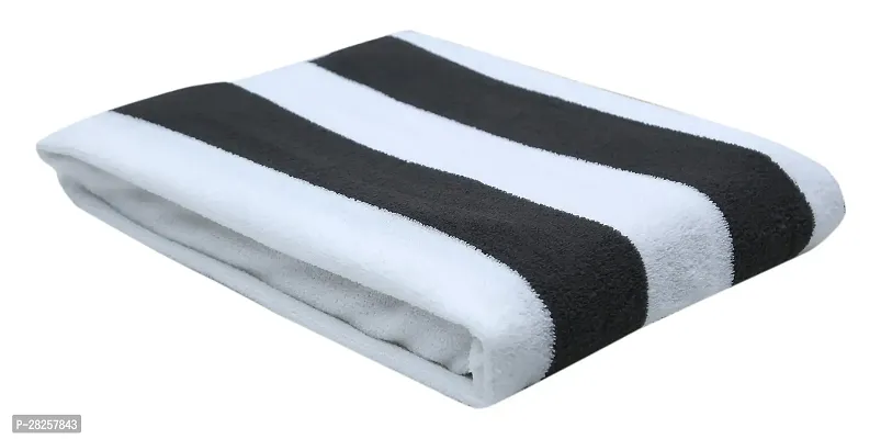 Soft Microfiber Striped Bath Towel