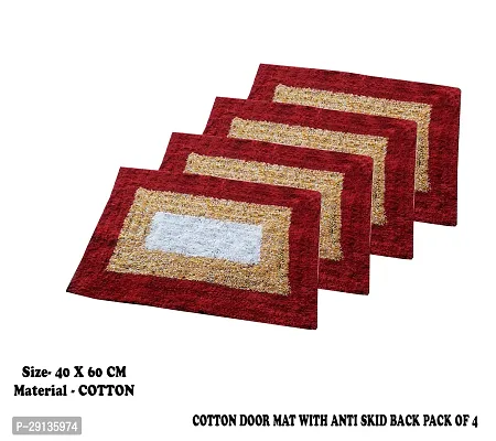 Classic Cotton Water Absorbent Door Mat, Combo-thumb0