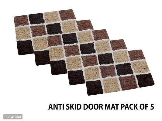 Stylish Cotton Door Mat for Home Pack of 5-thumb0