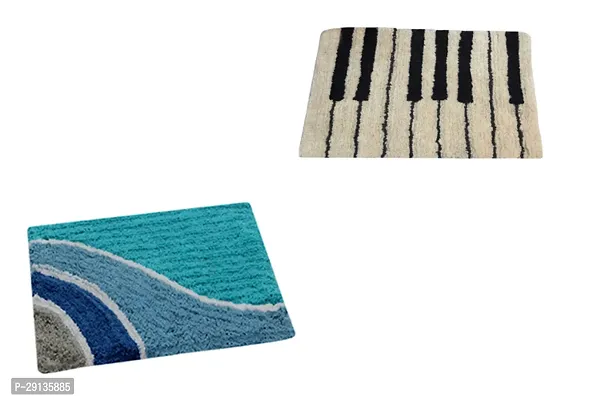 Classic Cotton Water Absorbent Door Mat, Combo