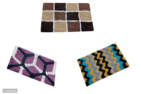 Stylish Cotton Door Mat for Home Pack of 3-thumb0