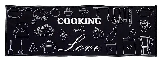 Printed Kitchen Floor Mat  Runner with Anti Skid Backing, Set of 2 (40 x 130  40 x 60 cm)-thumb1