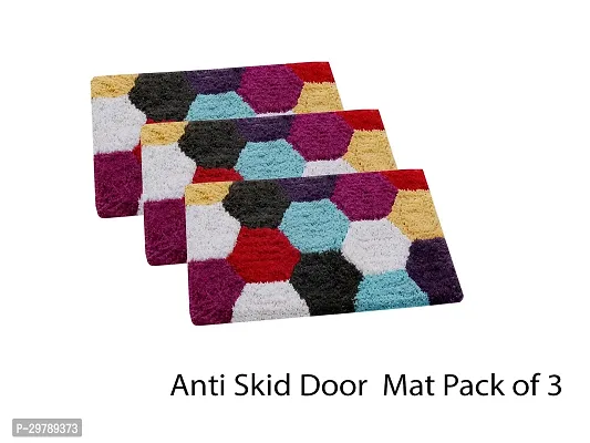 Stylish Cotton Door Mat for Home Pack of 3-thumb0