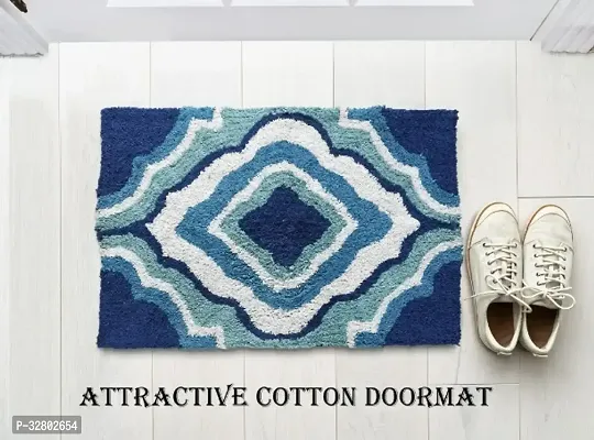 Latest Attractive Cotton Self Pattern Door Mat-thumb0