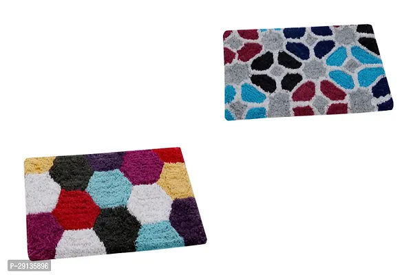 Classic Cotton Water Absorbent Door Mat, Combo