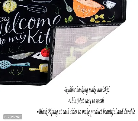 Printed Kitchen Floor Mat  Runner with Anti Skid Backing, Set of 2 (40 x 130  40 x 60 cm)-thumb4