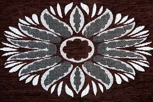 Designer Brown Polyester Printed Carpets Size (3 x 5 Feet)-thumb3