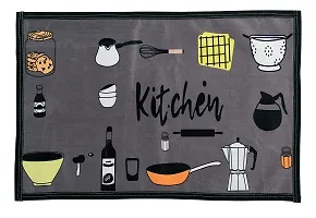 RRCRAFTS Printed Kitchen Floor Mat  Runner with Anti Skid Backing, Set of 2 (40 x 130  40 x 60 cm)-thumb2