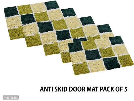 Stylish Cotton Door Mat for Home Pack of 5-thumb0