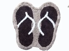 Foot Design  Cotton Door Mat with anti skid Back-thumb1