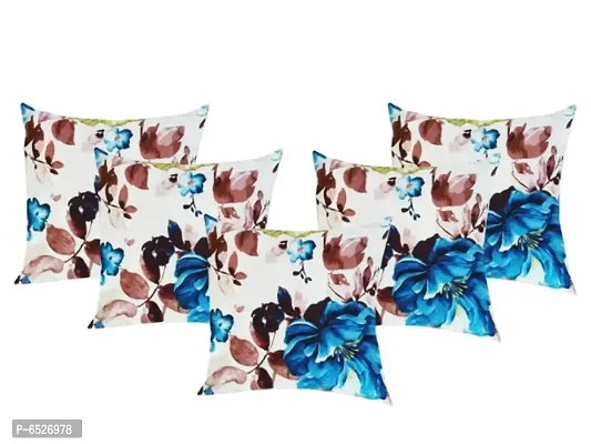 Printed Cushion Cover set of 5 (16 x 16 Inch)