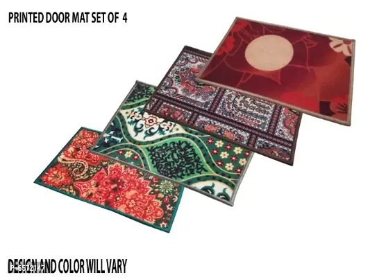 Attractive Latest and stylish door mat combo pack of Four for home and office.-thumb0