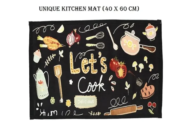 60*40 Cm Printed Anti Skid Kitchen Mat