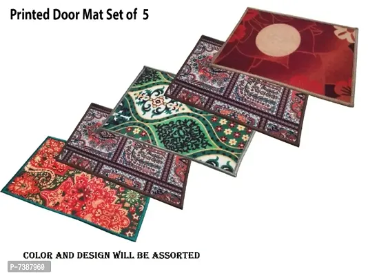 Multicolor door mat  pack of 5