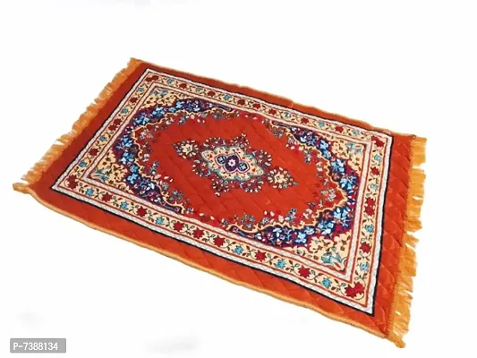Area Rugs Prayer Mat/Aasan/Pooja Mat/Meditation Mat/Multipurpose Carpet-4 x 2 Feet-thumb0