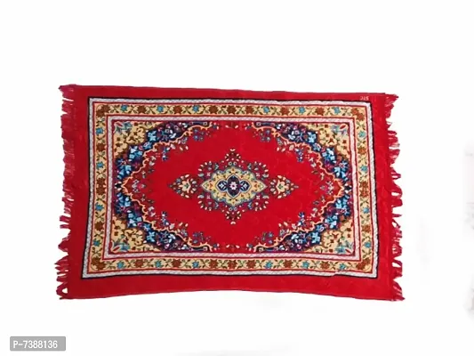 Area Rugs Prayer Mat/Aasan/Pooja Mat/Meditation Mat/Multipurpose Carpet-4 x 2 Feet-thumb0