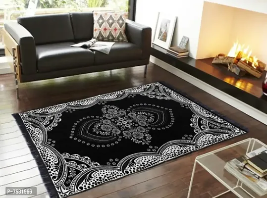 Velvet Carpet Rug Runner for Bedroom/Living Area/Home  ( 5 x 7 Feet )-Pack of 1-thumb0