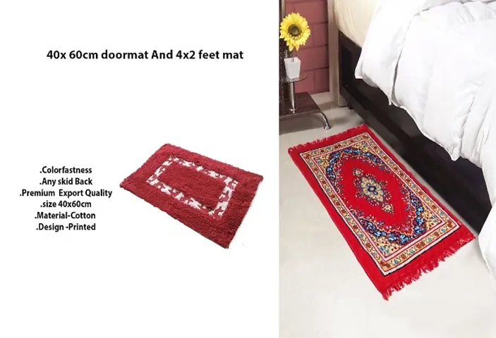 Combo of Door Mat and Rug