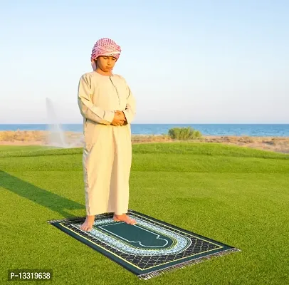 Velvet Jainamaz/prayer mat for Sitting Floor Mat for Living Room Home Multipurpose Meditati
