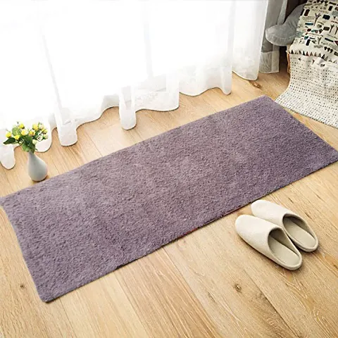 Pain Cotton Runner Bedside Carpet Size - 20 X 48 Inches