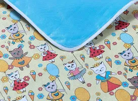 New Born Baby Polyster Sheets Waterproof | Bed Protector Baby Dry Sheet | Baby Dry Mats Waterproof and New Baby Born Product |Pack of 1-thumb4