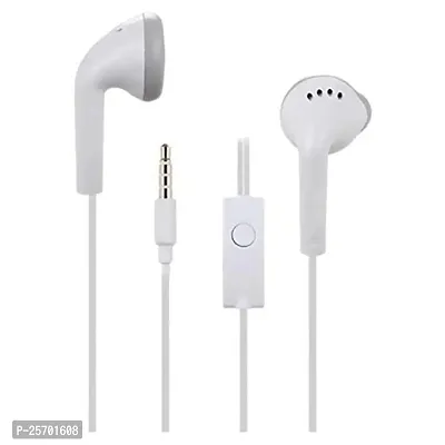 YS In-Ear Headphones Earphones for Xiaomi Civi Earphone Original Like Wired Stereo Deep Bass Head Hands-free Headset Earbud With Built in-line Mic, Call Answer/End Button, Music 3.5mm Aux Audio Jack (ZW1, WHITE)