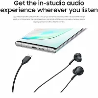 USB Type-C Wired in Ear Earphones with Mic for vivo iQOO 9 Wired Type C Earphone with Mic USB Type C Headset (Black) (for Samsung Galaxy Note 10 / Note 10 Plus) J1F2-thumb3