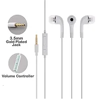 YR In-Ear Headphones Earphones for Xiaomi Mi 10i 5G Earphone Original Like Wired Stereo Deep Bass Head Hands-free Headset Earbud With Built in-line Mic, Call Answer/End Button, Music 3.5mm Aux Audio Jack (ZW1, WHITE)-thumb1