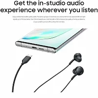 in Ear Type C Wired Earphones for Oppo Reno4 SE in Ear Type C Wired Earphones with Mic, Braided 1.2 Metre Cable, Metallic Design, 10mm Drivers, in Line Mic  Volume Controller (Black, J1F9)-thumb3