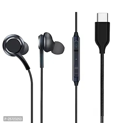 in-Ear Type-C Port Headphone for vivo X50 Pro in- Ear Headphone | Earphones | Headphone| Handsfree | Headset | Calling Function | Earbuds | Microphone| Bass Bost Sound (J1F10, Black)