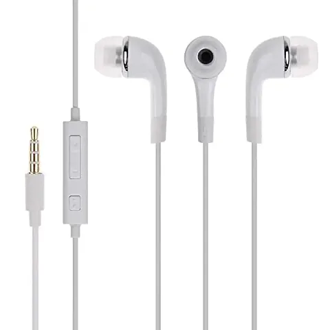 YR In-Ear Headphones Earphones for Realme X50 Pro Player Earphone Original Like Wired Stereo Deep Bass Head Hands-free Headset Earbud With Built in-line Mic, Call Answer/End Button, Music 3.5mm Aux Audio Jack (ZW1, WHITE)