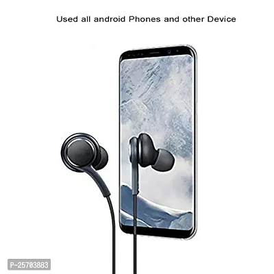 AK-G In-Ear Headphones Earphones for BLU G50 Mega 2022 Earphone Original Like Wired Stereo Deep Bass Head Hands-free Headset Earbud With Built in-line Mic, Call Answer/End Button, Music 3.5mm Aux Audio Jack (ZW1, Black)-thumb3