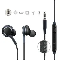 in-Ear Headphones Earphones for Samsung Galaxy Fold Handsfree | Headset | Universal Headphone | Wired | MIC | Music | 3.5mm Jack | Calling Function | Earbuds (A1H3)-thumb1
