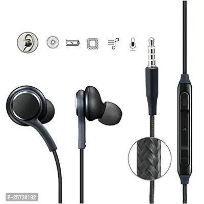 in-Ear Headphones Earphones for Samsung Galaxy Fold Handsfree | Headset | Universal Headphone | Wired | MIC | Music | 3.5mm Jack | Calling Function | Earbuds (A1H3)-thumb2