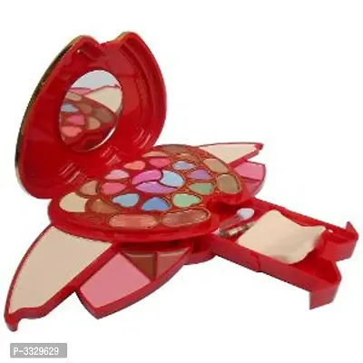 Premium All-In-One Waterproof Makeup Kit Blusher, Eye Shadow, Compact Powder, Lip Color, 2 Brushes & Puff-thumb0