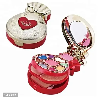 Premium All-In-One Waterproof Makeup Kit Blusher, Eye Shadow, Compact Powder, Lip Color, 2 Brushes & Puff-thumb0