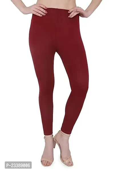 Fabulous Cambric Cotton Solid Leggings For Women-thumb0