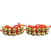 Shimmering Red Brass Anklet Salangai For Women-thumb2