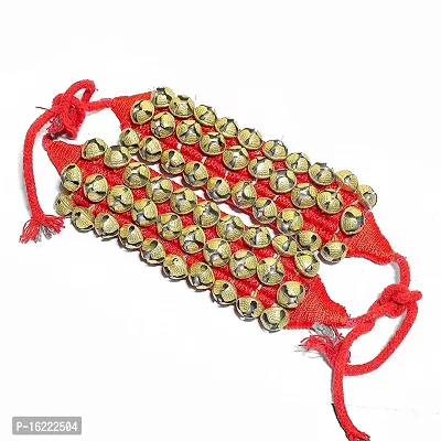 Shimmering Red Brass Anklet Salangai For Women-thumb0