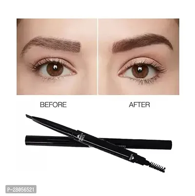 Kiss Beauty 2-in-1 Eyebrow Pencil | Waterproof Brow Makeup With Dual-Ended Precision | Long-lasting | Vegan | Cruelty-free Professional Eyebrow (BLACK)-thumb2